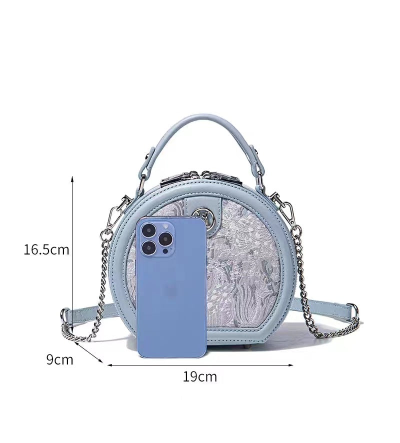 New high quality hand bag small round fashion single shoulder crossbody bag