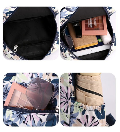 New printed series single and double shoulder bag Women's student schoolbag cute diagonal cross bag shoulder small square bag