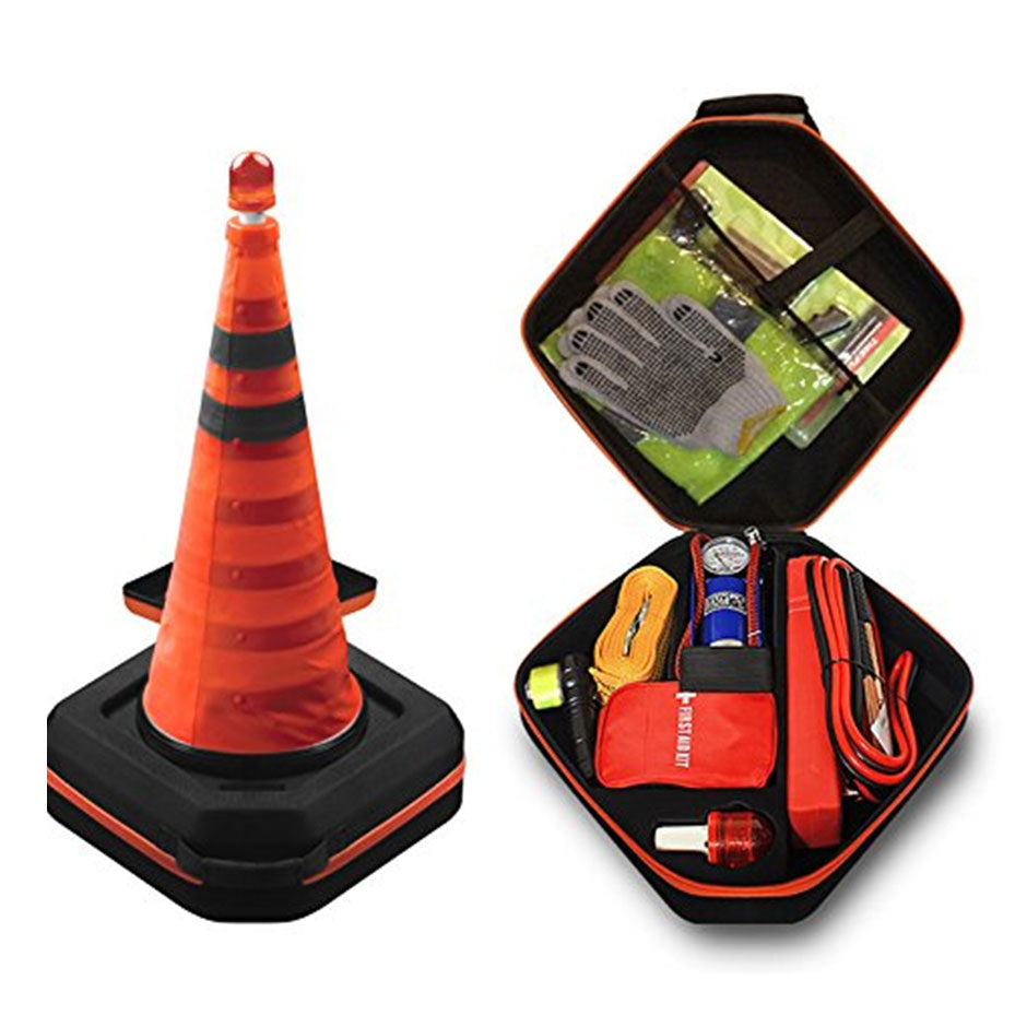 Aswe EVA case Custom Traffic rescue case Safety Survival Road Auto Roadside Assistance Traffic Cones Tools Set Car Emergency Kit EVA Case