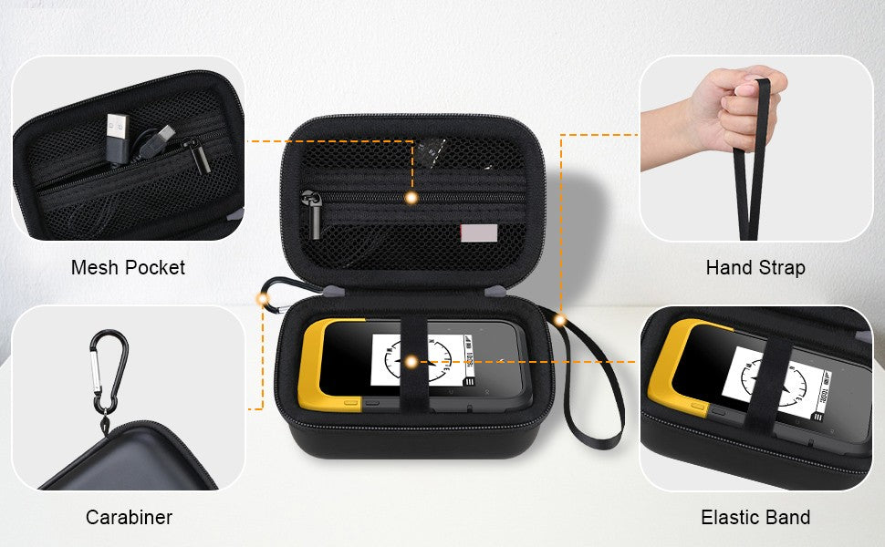 Aswe EVA case Custom Handheld Navigator GPS Receiver Case Charging Cable & Accessories Carrying Case