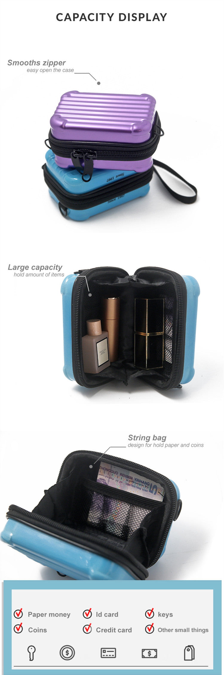 Aswe EVA case Custom Mini suitcase makeup case Waterproof Small Square Luggage Travel Box Eva Camera Case Cosmetic Bags Cases