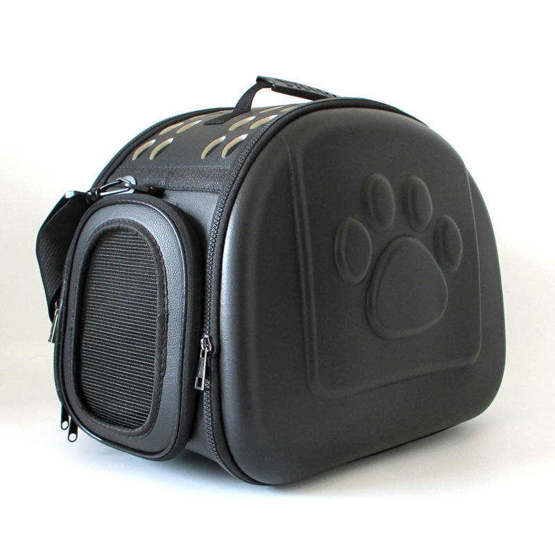 Aswe EVA case Custom  Pet Travel case  Carrier Soft-Sided Collapsible Portable EVA Cat or dog Bag with Mesh Windows Porous Design EVA case