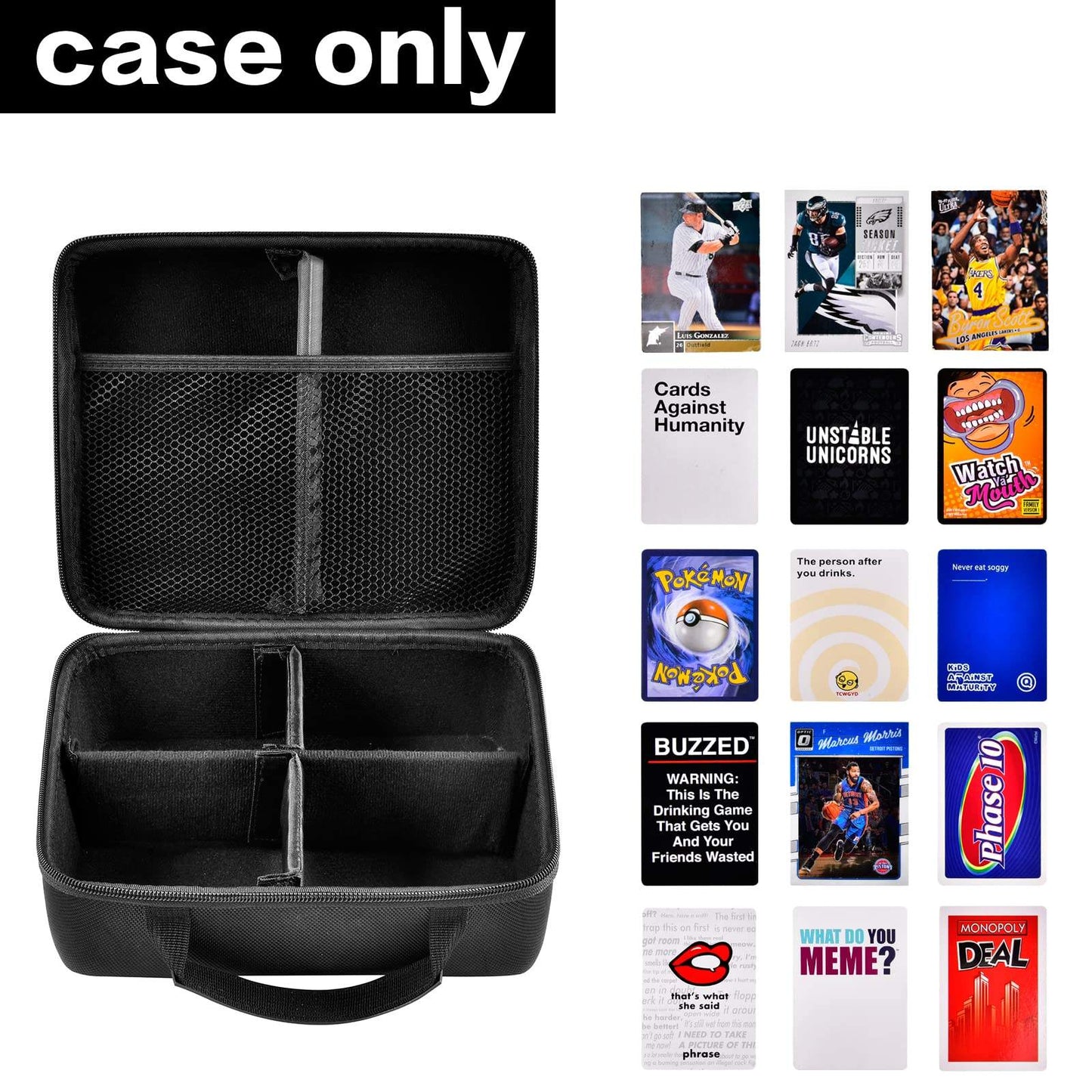 Aswe EVA case Custom Card Game Case Storage Holder Box All  Cards Carrying EVA Case