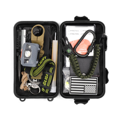 Aswe EVA case Custom custom multipurpose survival camping kit equipment for fire starter, kamp sobrevivencia, chest seal, etc