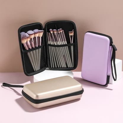 Aswe EVA case Custom  Cosmetic Makeup Brush Bag Holder Organizer EVA Case Makeup Brushes Bag Waterproof Travel EVA case