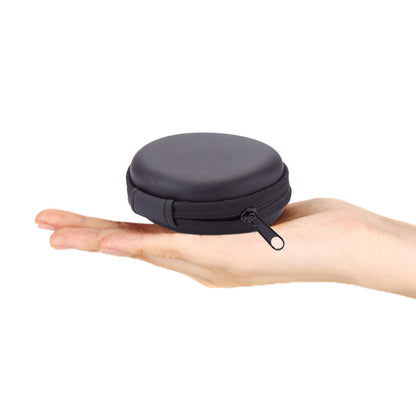 Aswe EVA case Custom Aid Storage Case Mini Portable EVA Material Black Round Shape Hearing EVA case