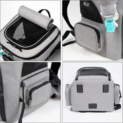 Aswe EVA case Custom Pet carrier backpack animal pets' backpack with automatic feeder   pet cat dog carrier backpack bags