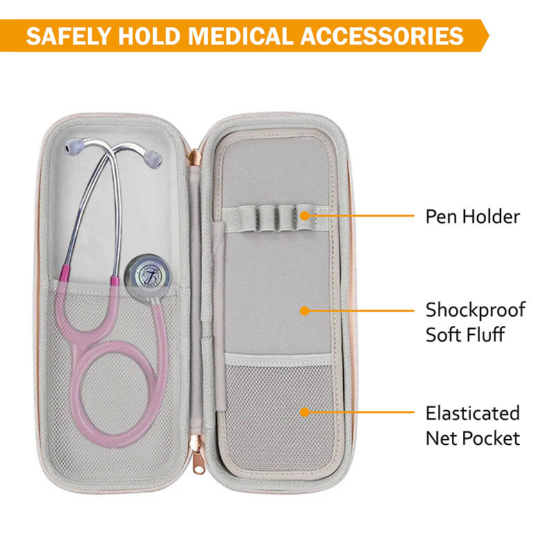 Aswe EVA case Custom  Cardiology Stethoscope  Carrying Bag Portable Medical Stethoscope EVA Travel Case Storage Box