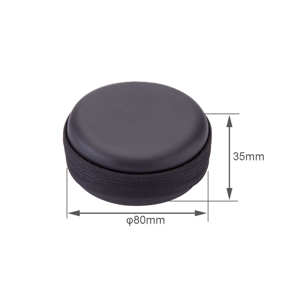 Aswe EVA case Custom Aid Storage Case Mini Portable EVA Material Black Round Shape Hearing EVA case