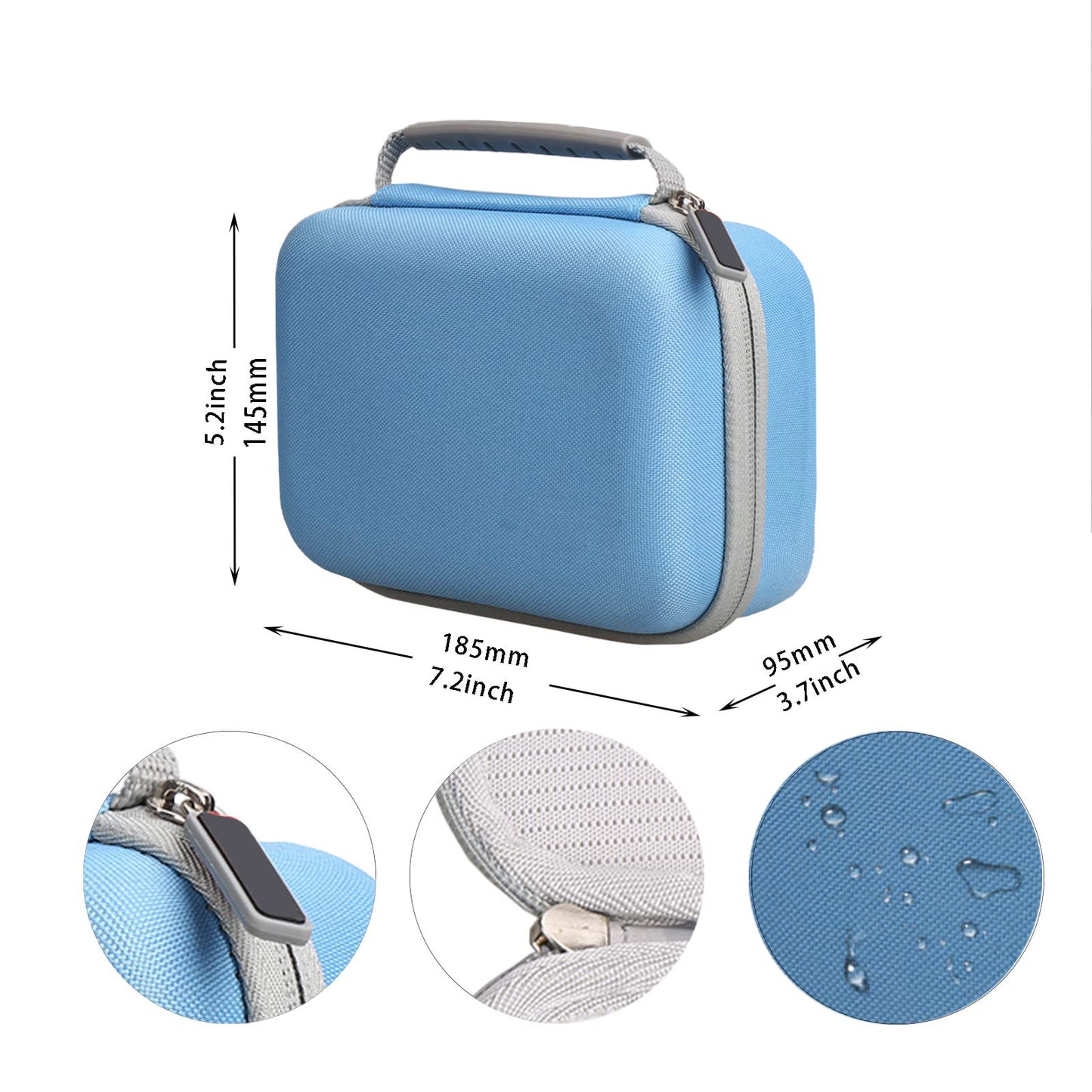 Aswe EVA case Custom Medical blood pressure monitor storage case Portable portable blood pressure monitor storage box Intelligent upper arm blood pressure monitor, wireless blood pressure monitor EVA case