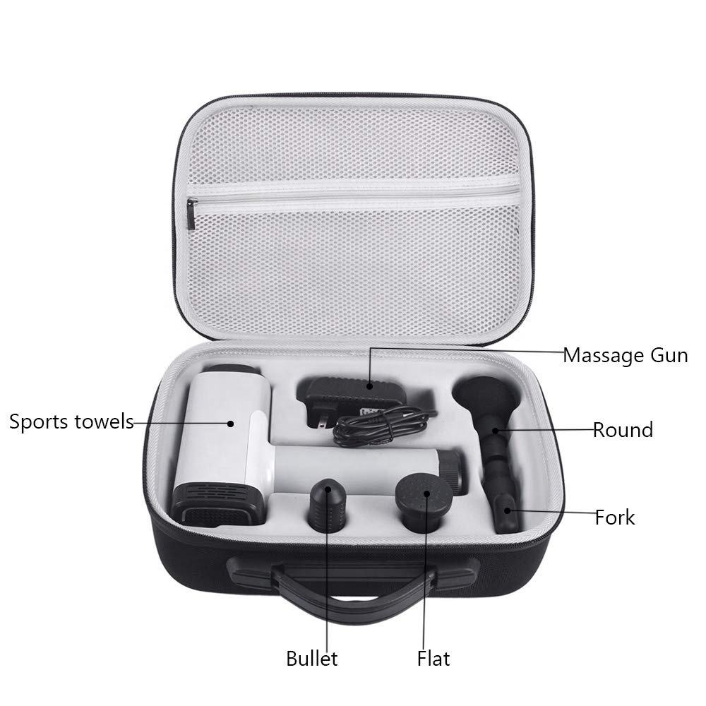 Aswe EVA case Custom Tool Protective Storage case  Handle Bag Custom  Portable Hard Case EVA Deep Tissue Muscle Massager Gun Carrying EVA Case